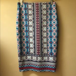 Tribal pattern skirt